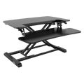 Dellonda Height-Adjustable Standing Desk Riser 71cm, Black (DH14)