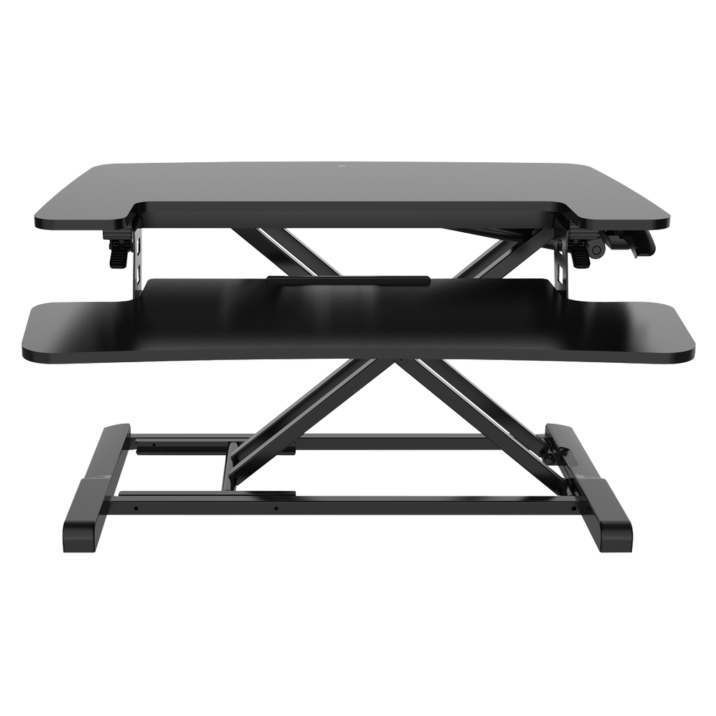 Dellonda Height-Adjustable Standing Desk Riser 71cm, Black (DH14)