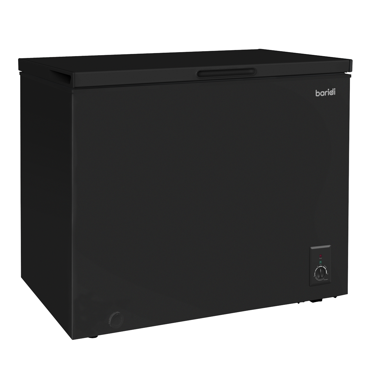 Baridi Freestanding Chest Freezer, 199L Capacity, Black (DH151) (Factory Refurbished B)