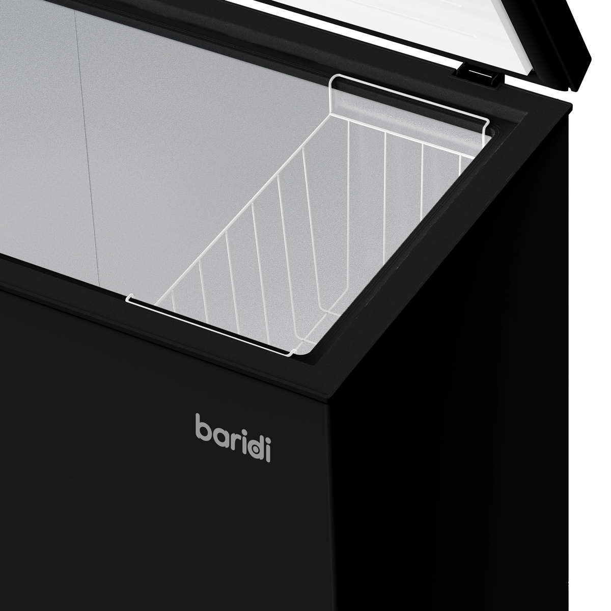 Baridi Freestanding Chest Freezer, 142L Capacity, Black (DH152) (Factory Refurbished A)