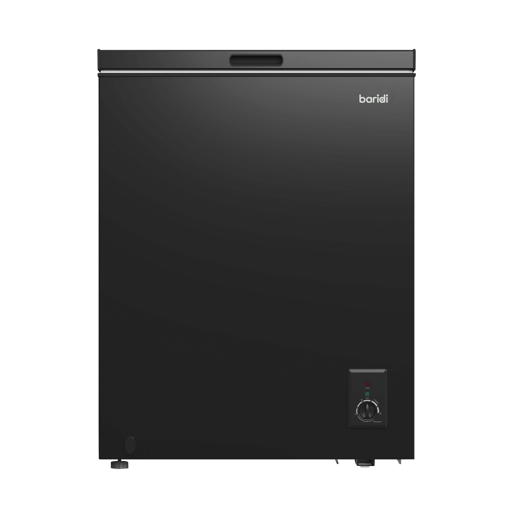 Baridi Freestanding Chest Freezer, 142L Capacity, Black (DH152) (Factory Refurbished A)