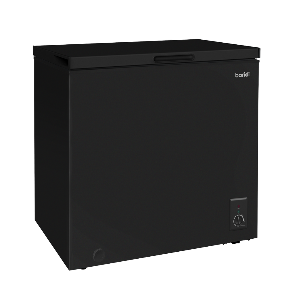 Baridi Freestanding Chest Freezer, 142L Capacity, Black (DH152) (Factory Refurbished A)