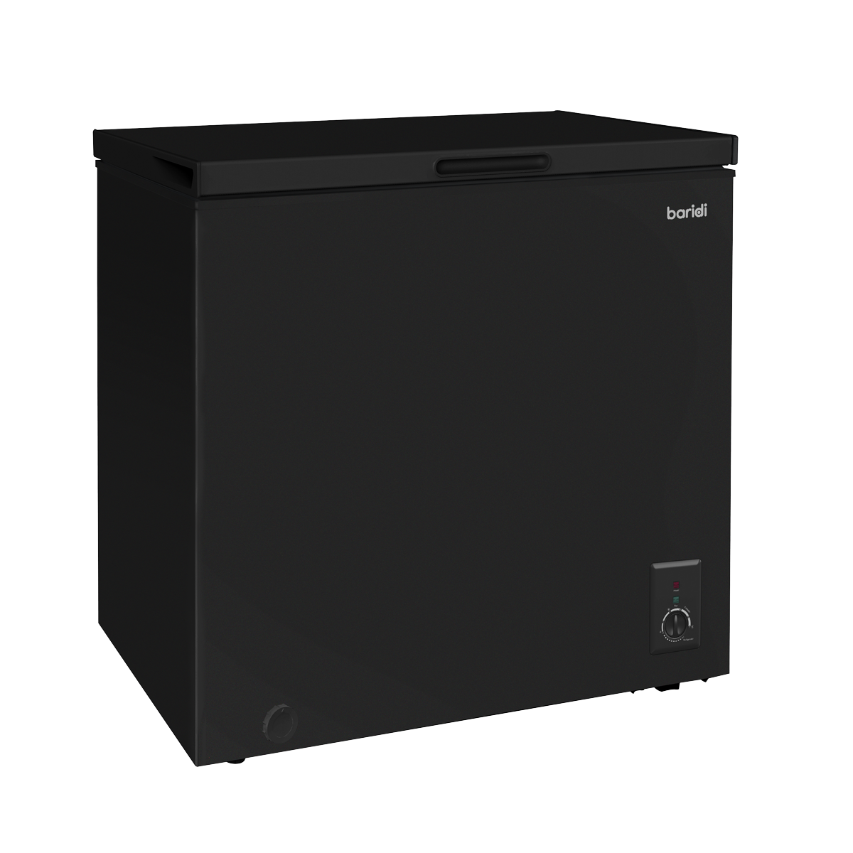 Baridi Freestanding Chest Freezer, 142L Capacity, Black (DH152) (Factory Refurbished A)
