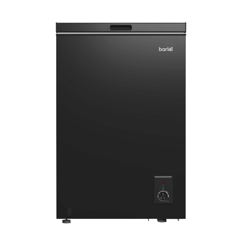 Baridi Freestanding Chest Freezer, 99L Capacity, Black (DH153)