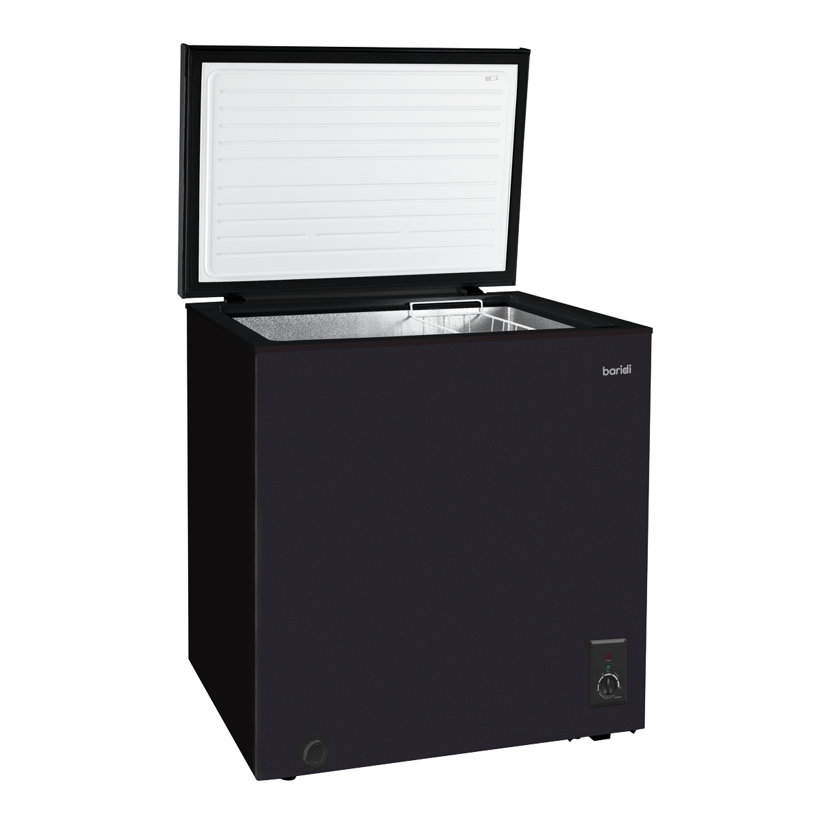 Baridi Freestanding Chest Freezer, 99L Capacity, Black (DH153)