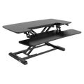 Dellonda Height-Adjustable Standing Desk Riser 89cm, Black (DH15) (Factory Refurbished A)