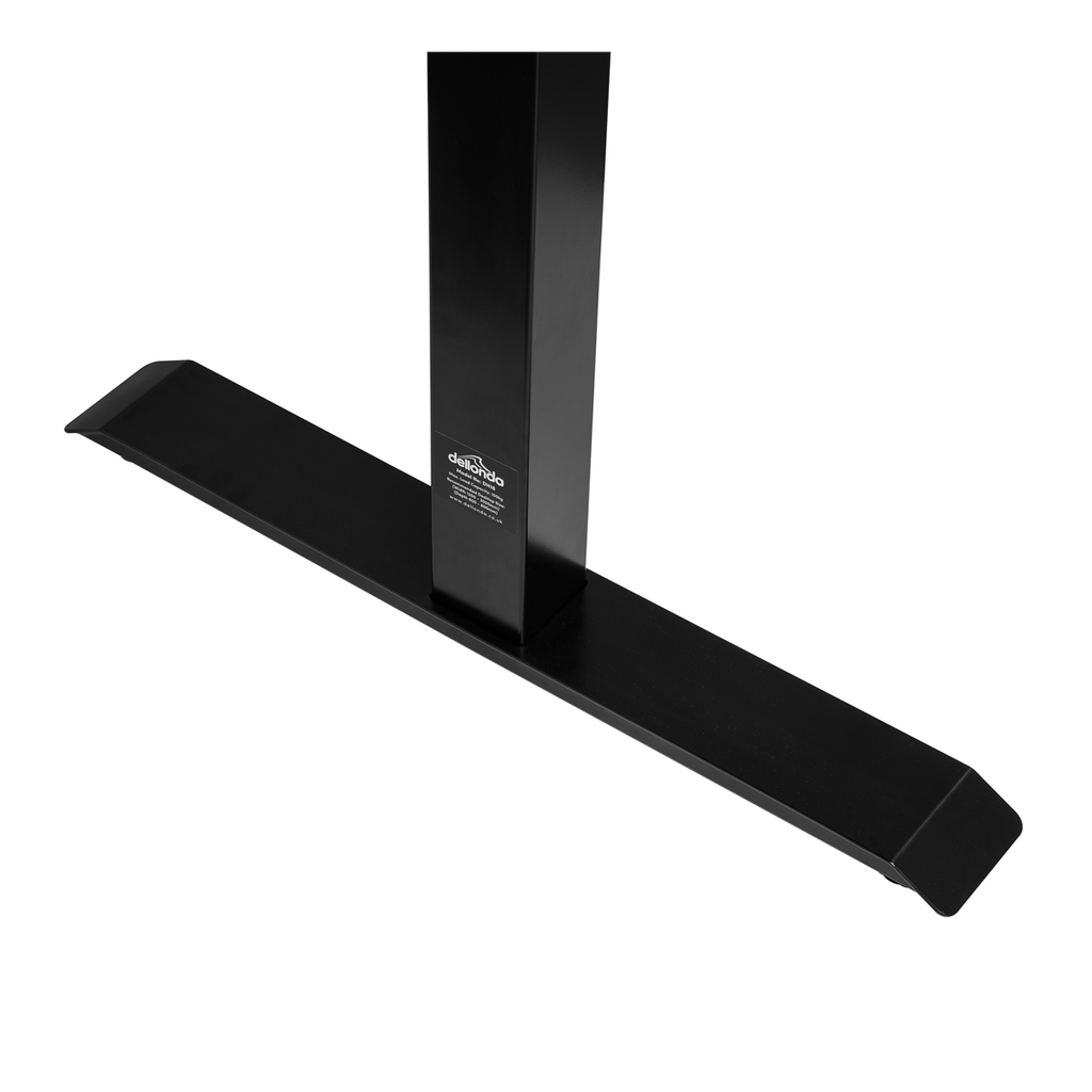 Dellonda Dual Motor Adjustable Desk Frame with Digital Controls, Black (DH16)