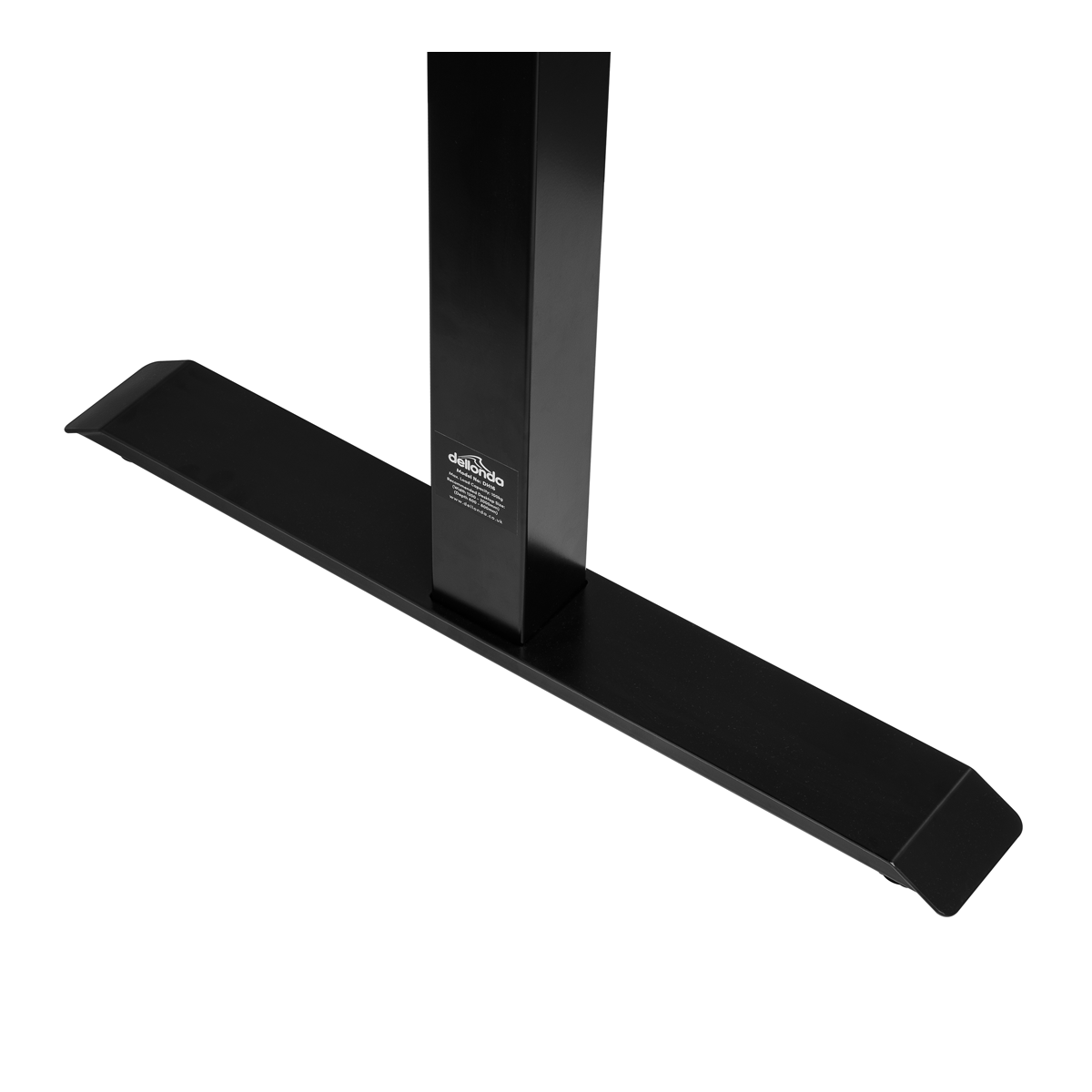Dellonda Dual Motor Adjustable Desk Frame with Digital Controls, Black (DH16)