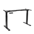 Dellonda Dual Motor Adjustable Desk Frame with Digital Controls, Black (DH16)