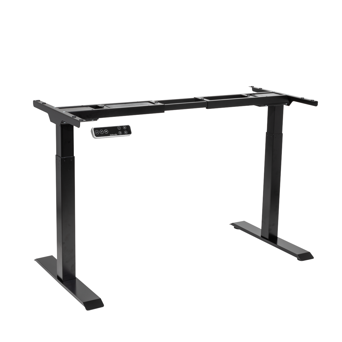 Dellonda Dual Motor Adjustable Desk Frame with Digital Controls, Black (DH16)