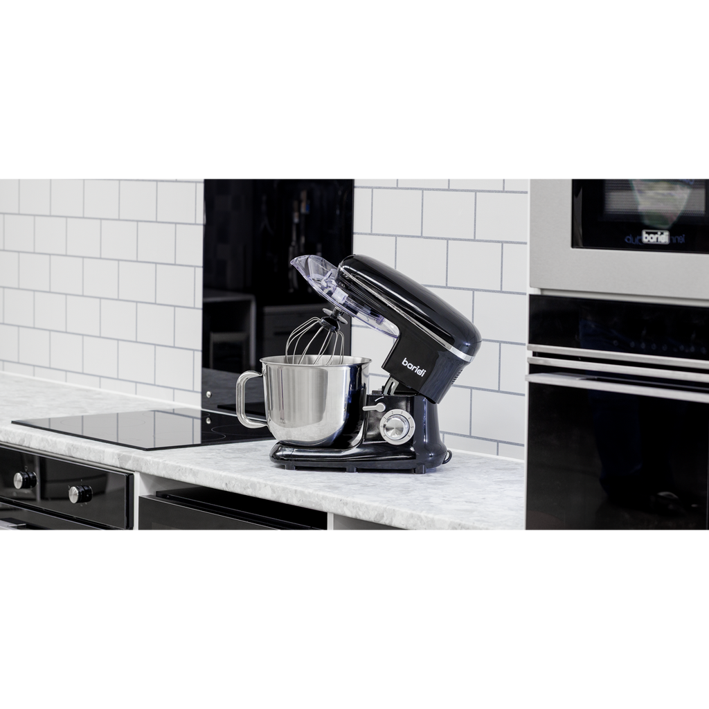 Baridi Stand Mixer with Accessories, 6L Capacity, 1500W, Black (DH173)