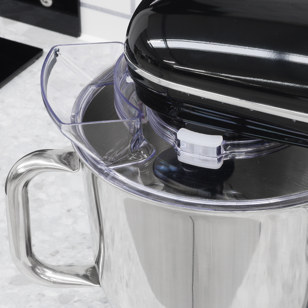 Baridi Stand Mixer with Accessories, 6L Capacity, 1500W, Black (DH173)