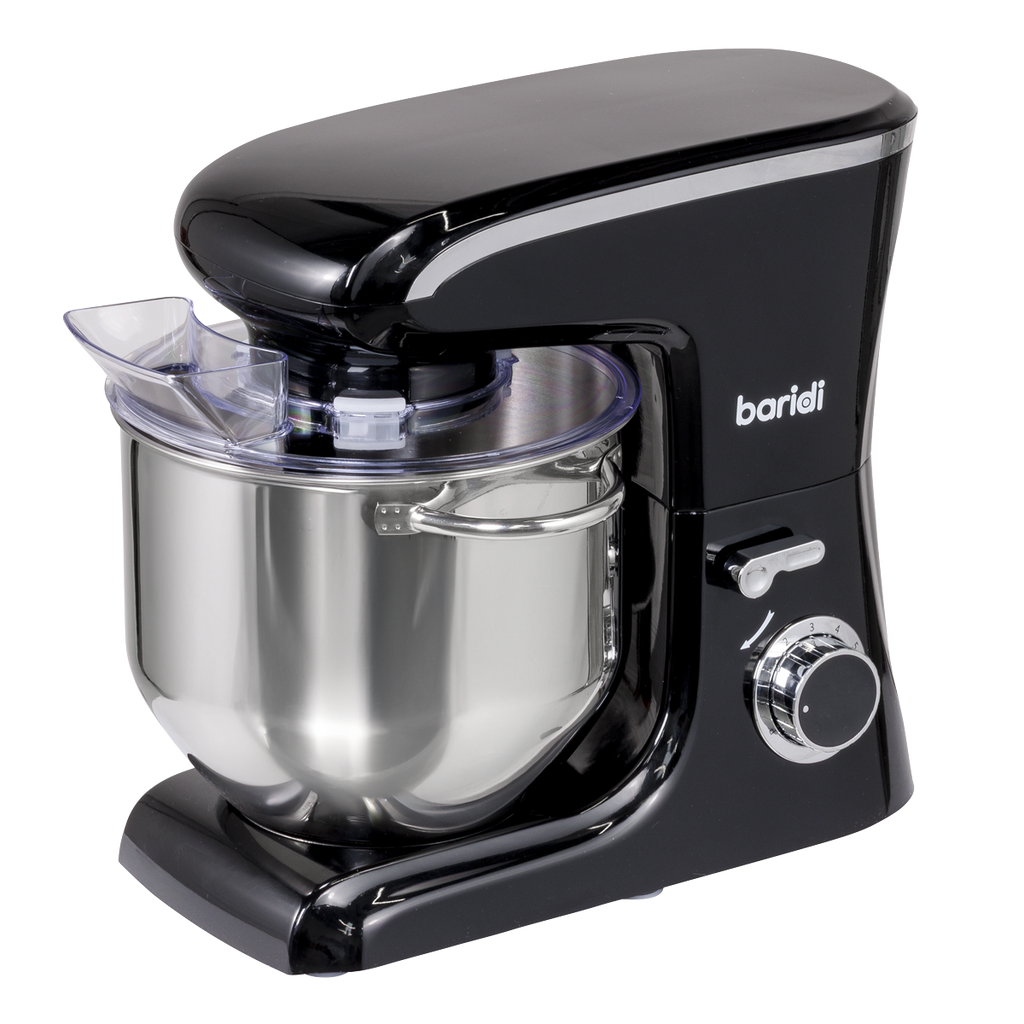 Baridi Stand Mixer with Accessories, 8L Capacity, 1800W, Black (DH174)