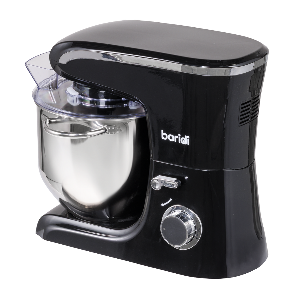 Baridi Stand Mixer with Accessories, 8L Capacity, 1800W, Black (DH174)