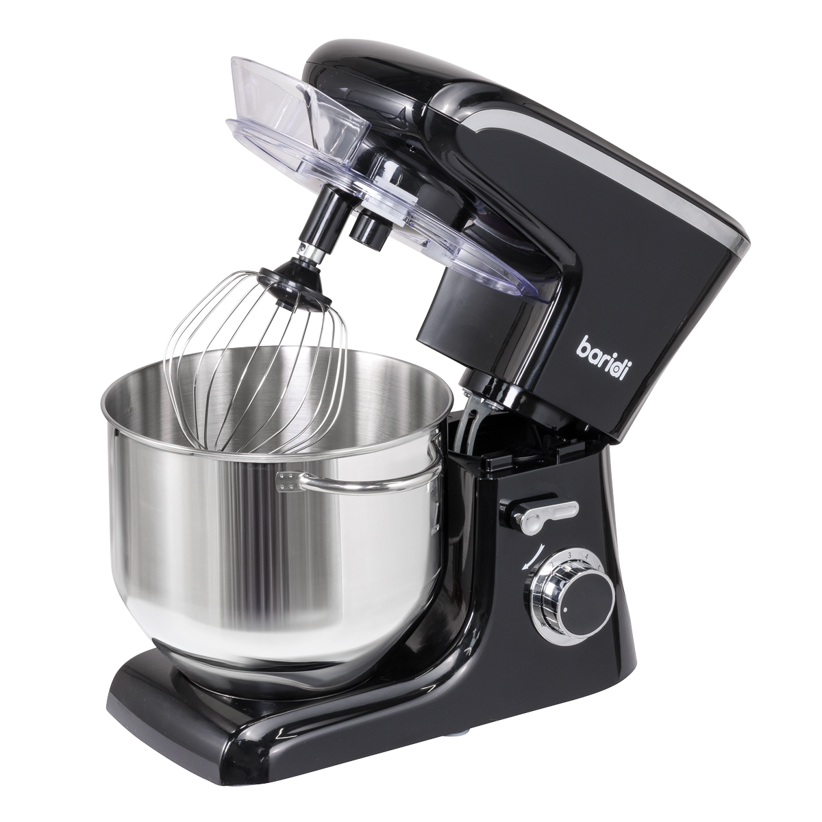 Baridi Stand Mixer with Accessories, 8L Capacity, 1800W, Black (DH174)