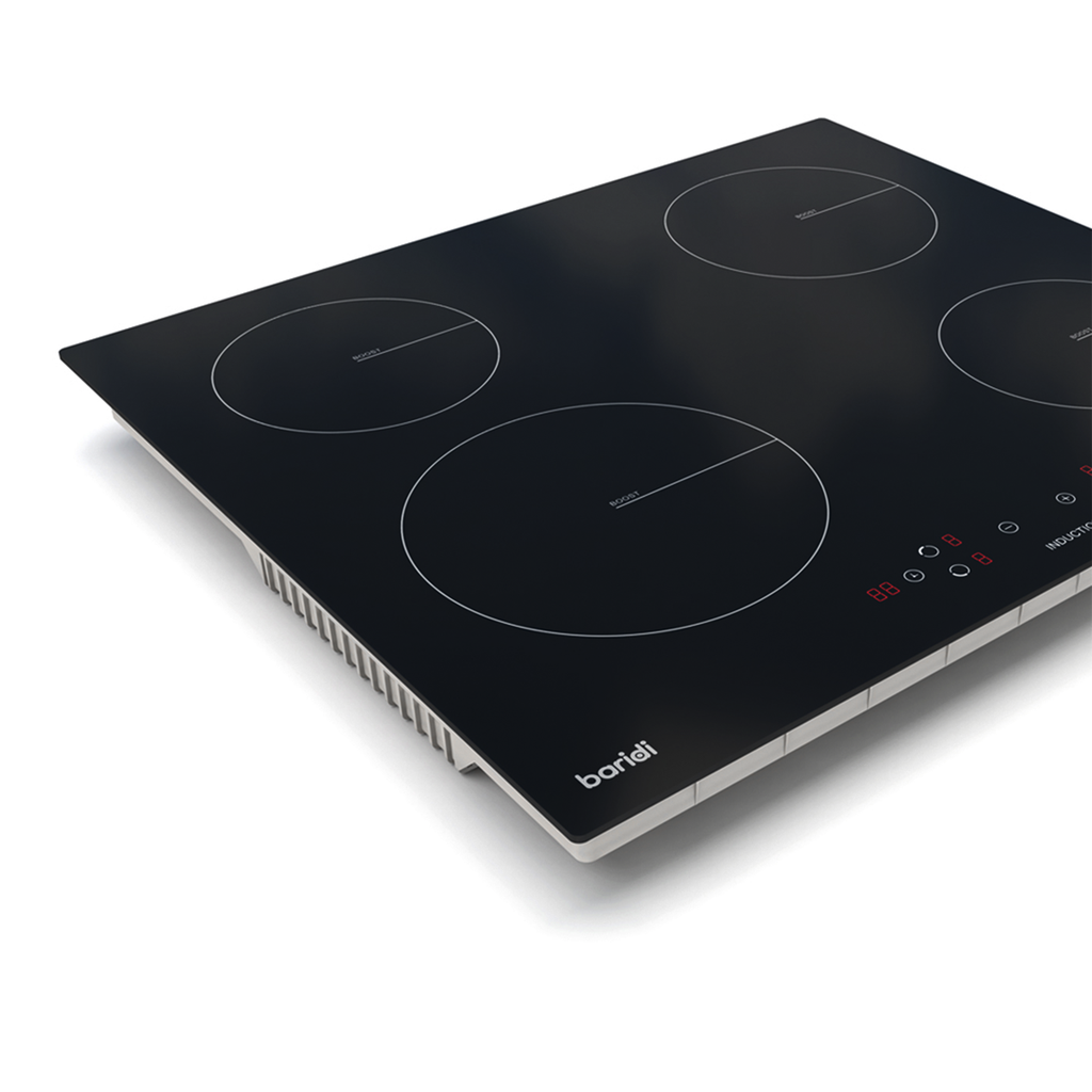 Baridi Built-in Induction Hob 60cm, 4 Cooking Zones, Black (DH177) (Factory Refurbished B)