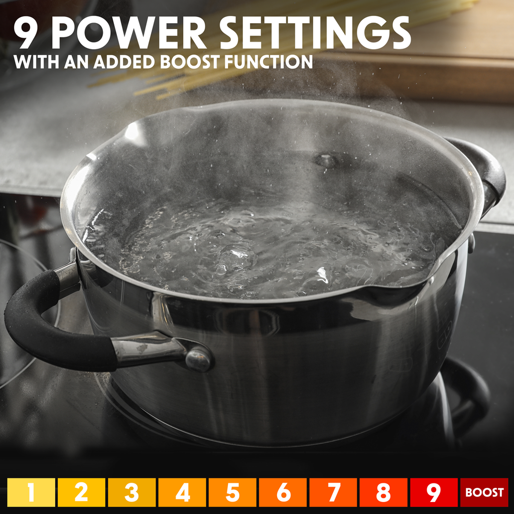 Baridi Built-in Induction Hob 60cm, 4 Cooking Zones, Black (DH177) (Factory Refurbished B)