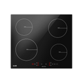 Baridi Built-in Induction Hob 60cm, 4 Cooking Zones, Black (DH177) (Factory Refurbished B)