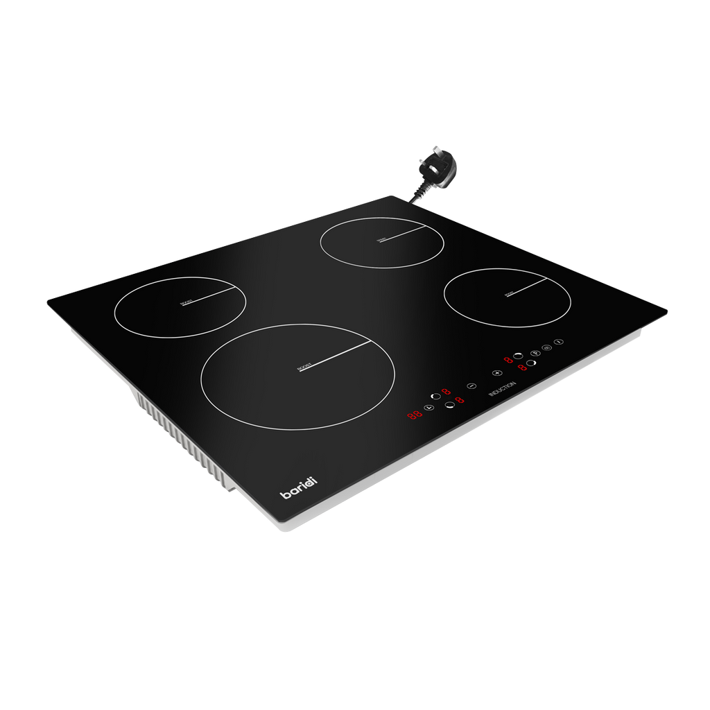 Baridi Built-in Induction Hob 60cm, 4 Cooking Zones, Black (DH177) (Factory Refurbished B)