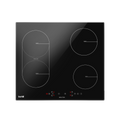 Baridi Built-in Bridge Zone Induction Hob 60cm, 4 Cooking Zones, Black (DH178)
