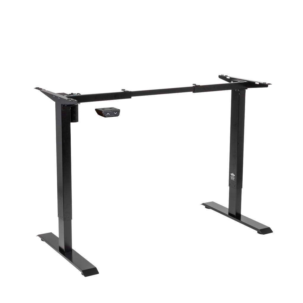 Dellonda Single Motor Adjustable Desk Frame with Controls, Black (DH17)
