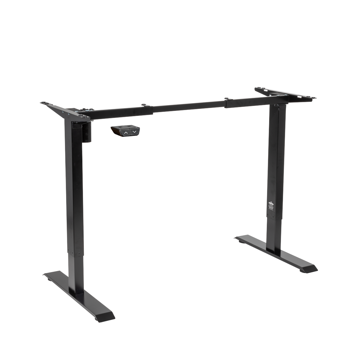 Dellonda Single Motor Ultra-Quiet Adjustable-Height Desk Frame 70kg Capacity - Black