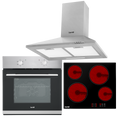 Baridi Chimney Cooker Hood, Fan-Assisted Oven & Ceramic Hob 60cm (DH188)