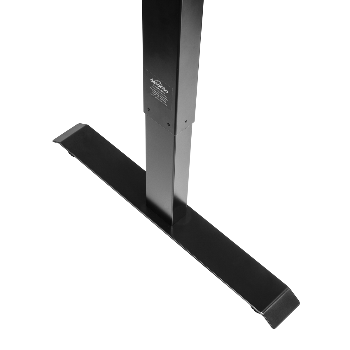 Dellonda Single Motor Adjustable Desk Frame with Digital Controls, Black (DH18)