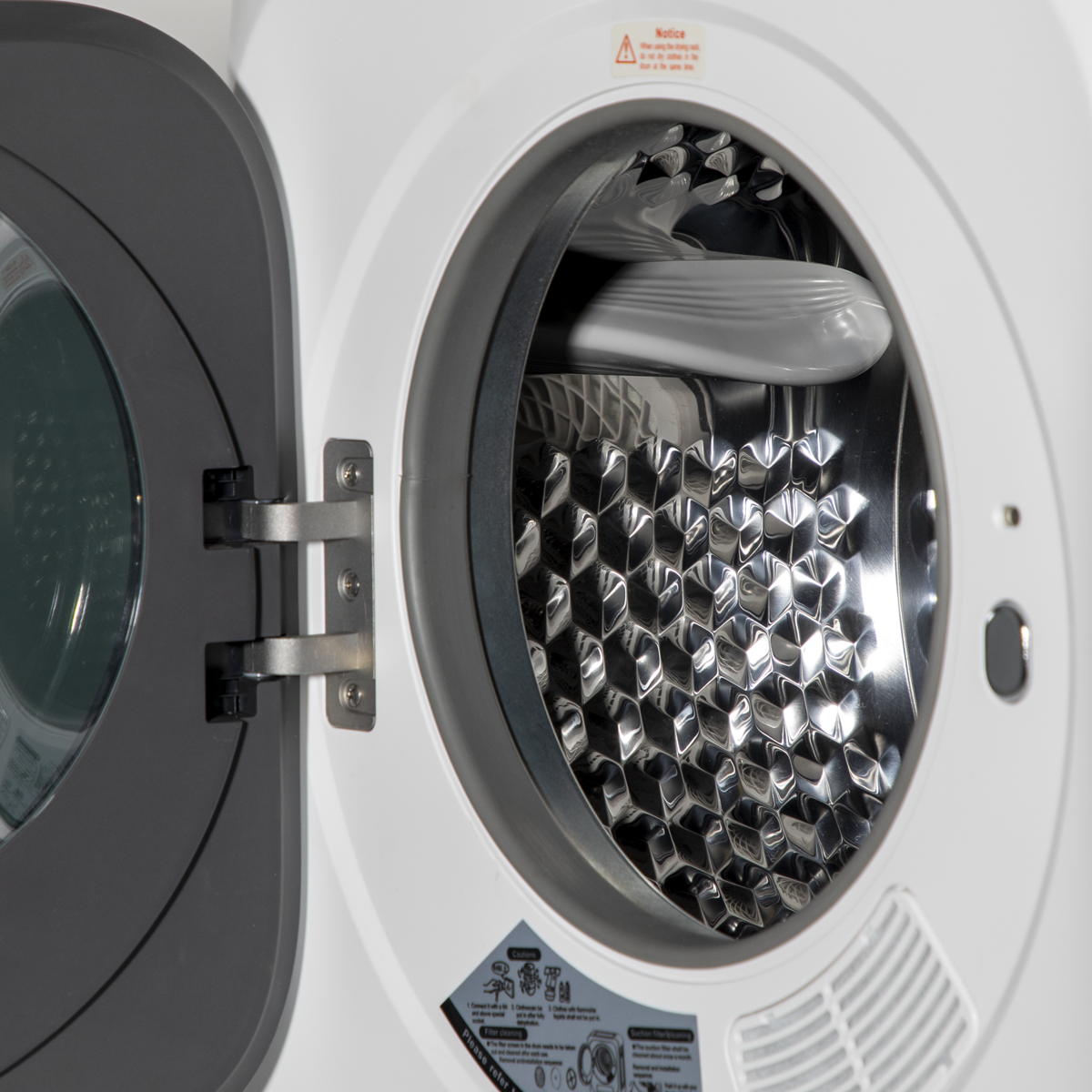 Baridi Tabletop Tumble Dryer with Controls, 2.5kg Capacity, White (DH192)