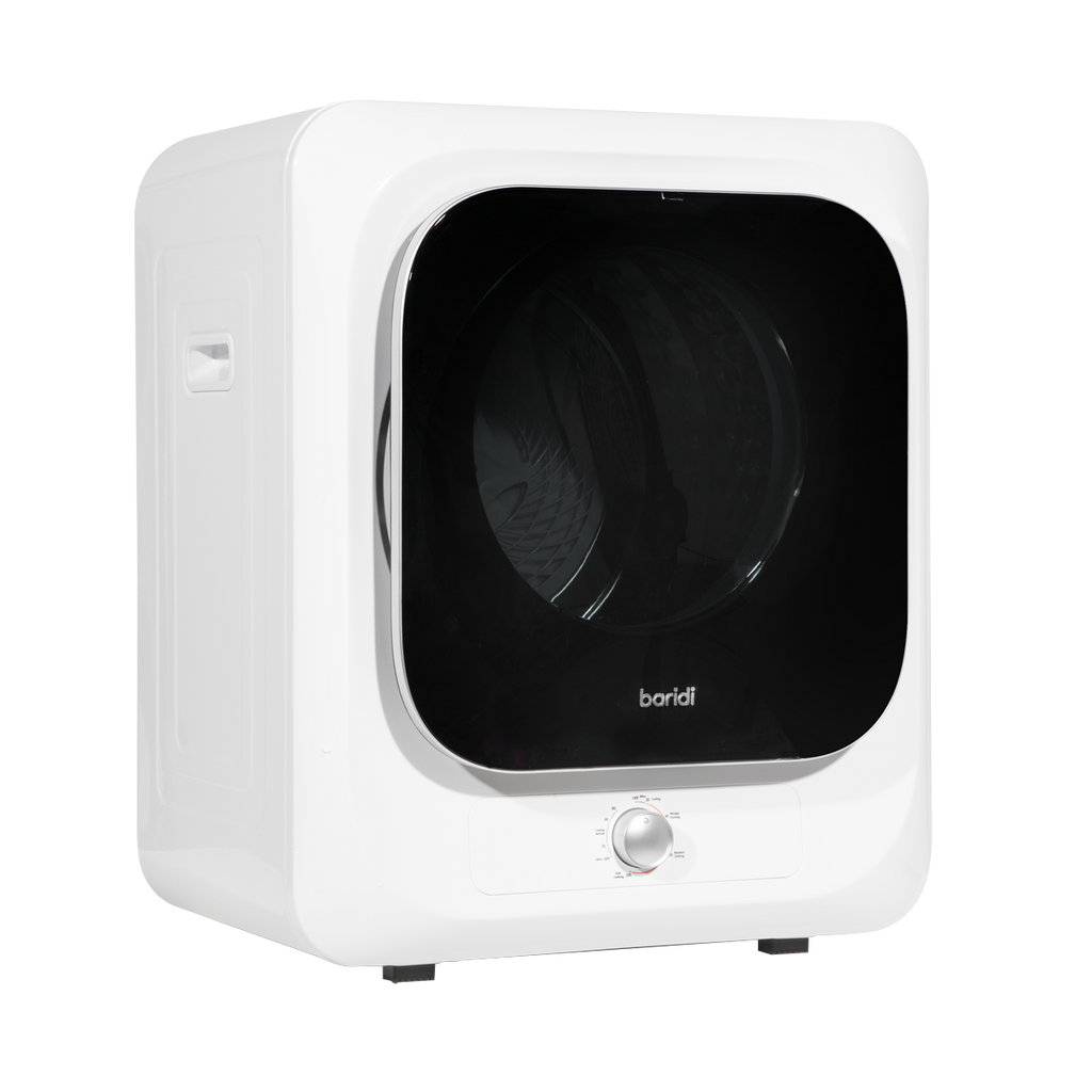 Baridi Tabletop Tumble Dryer with Controls, 2.5kg Capacity, White (DH192)