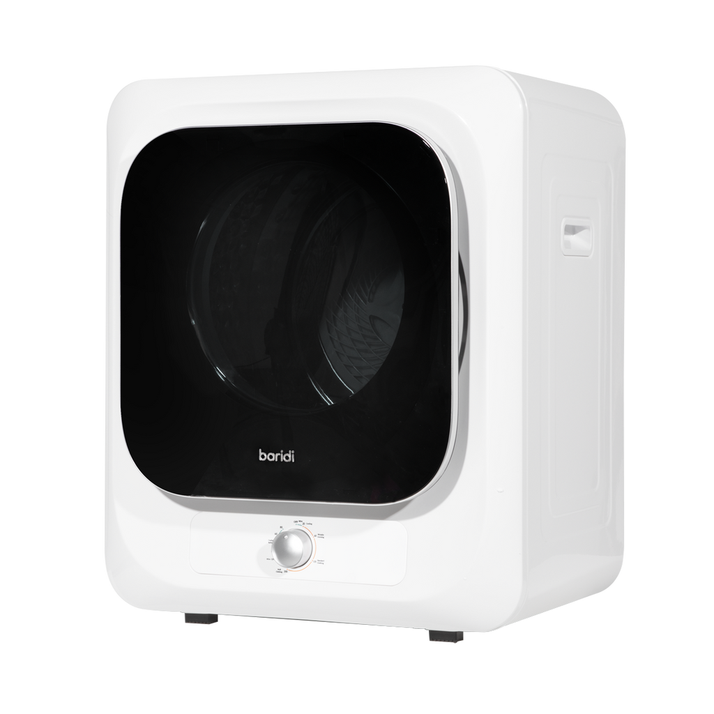 Baridi Tabletop Tumble Dryer with Controls, 2.5kg Capacity, White (DH192)
