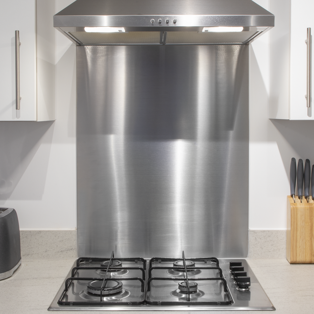 Baridi Cooker Hood Splashback 60 x 75cm, Stainless Steel (DH193)