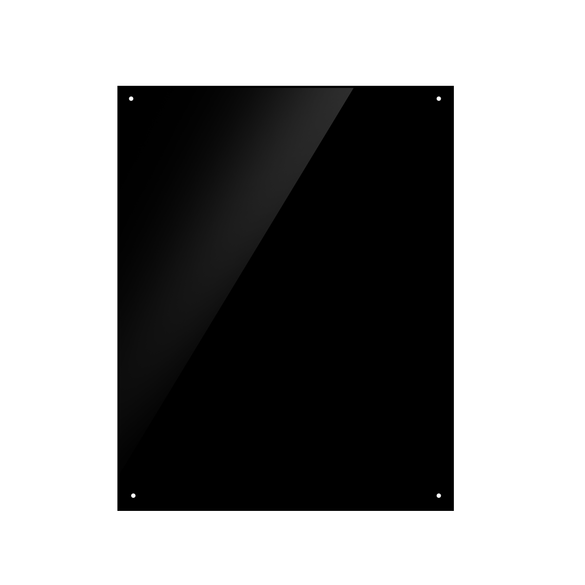 Baridi Splashback for Cooker Hoods 60 x 75cm - Black