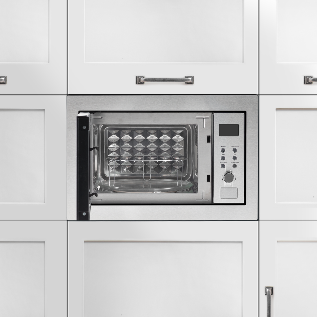 Baridi Built-in Microwave Oven with Grill, 25L Capacity, Stainless Steel (DH197)