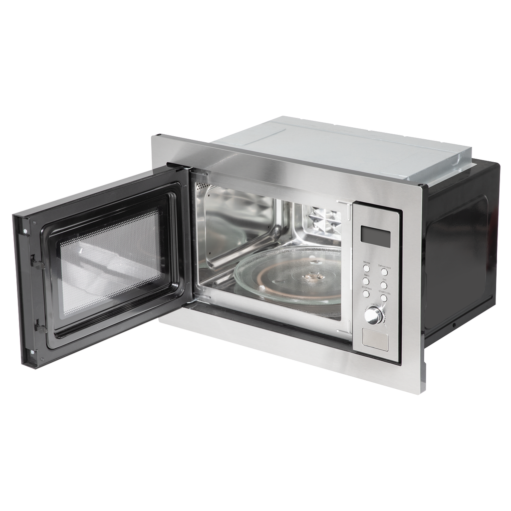 Baridi Built-in Microwave Oven with Grill, 25L Capacity, Stainless Steel (DH197)
