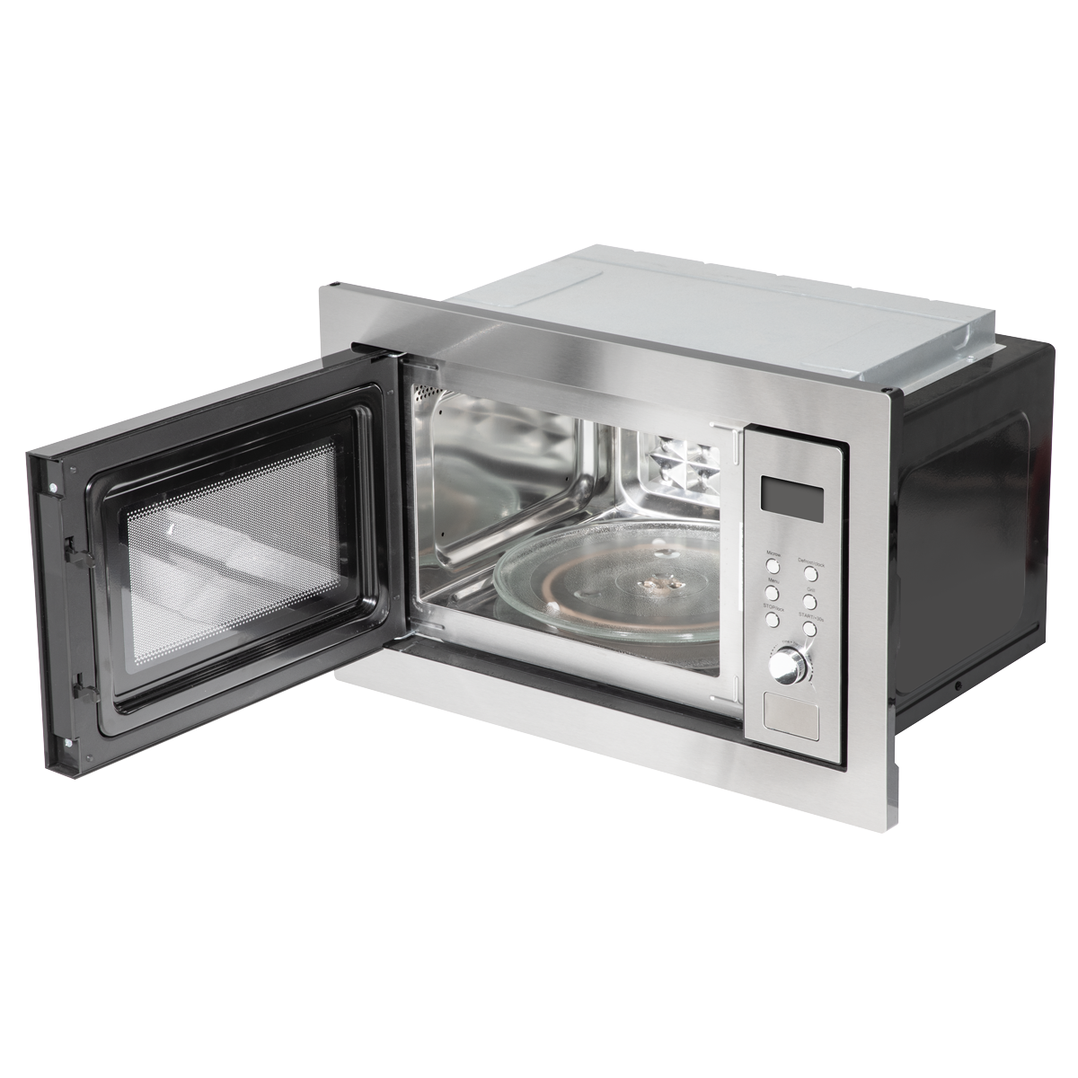 Baridi Built-in Microwave Oven with Grill, 25L Capacity, Stainless Steel (DH197)
