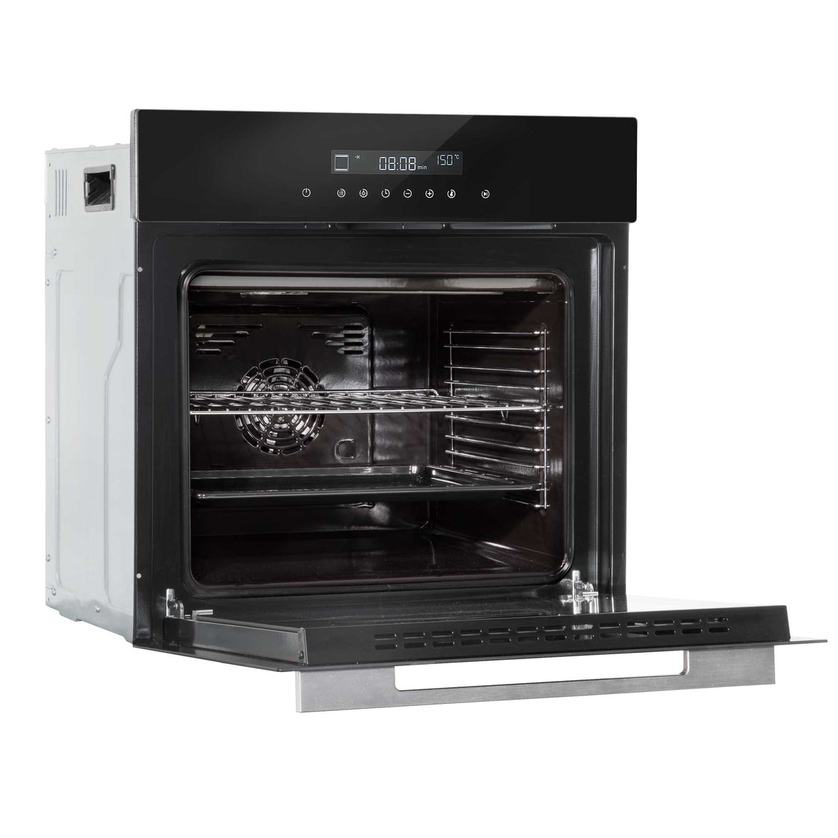Baridi Built-in Fan-Assisted Oven 60cm, 72L Capacity, Black (DH199) (Factory Refurbished A)