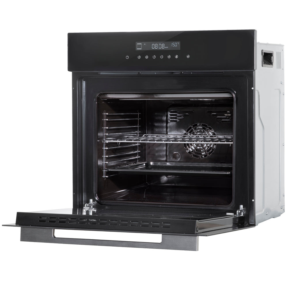 Baridi Built-in Fan-Assisted Oven 60cm, 72L Capacity, Black (DH199) (Factory Refurbished A)