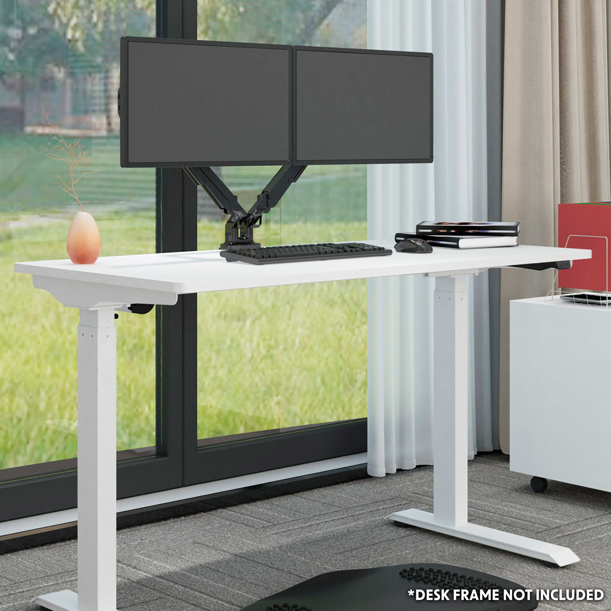 Dellonda Rectangular Desktop, 1400 x 700mm, White (DH19) (Factory Refurbished A)