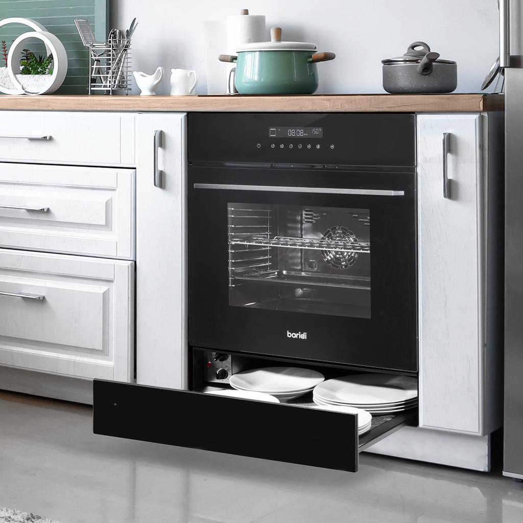 Baridi Built-in Warming Drawer 60cm, Black (DH201)