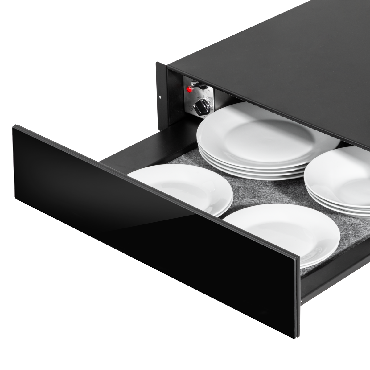 Baridi Built-in Warming Drawer 60cm, Black (DH201)