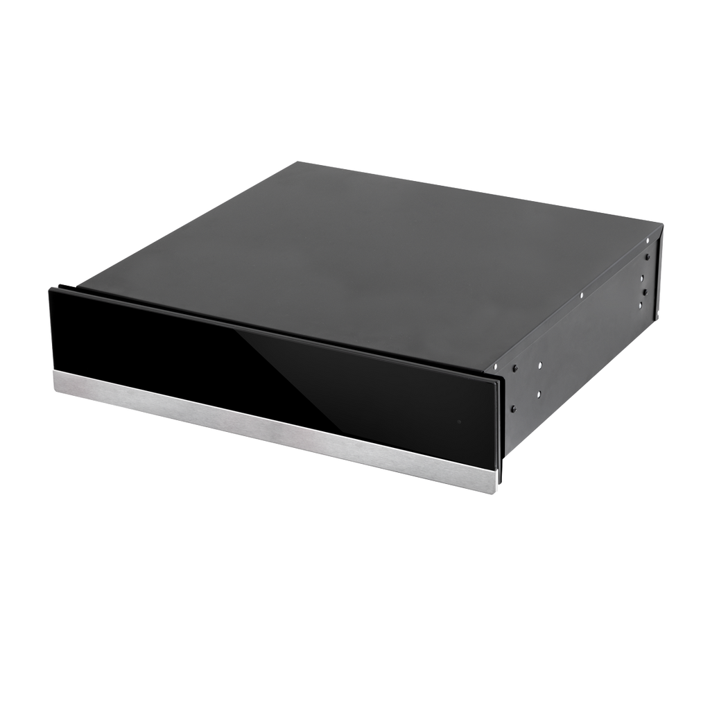 Baridi Built-in Warming Drawer 60cm, Black/Stainless Steel (DH202)