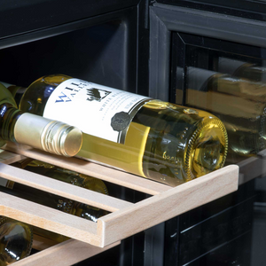 Baridi DH203 Built In Slim Wine Cooler Fridge with Digital Touchscreen Controls, LED Light, 20 Bottle Capacity, Black