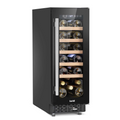 Baridi DH203 Built-In Slim Wine Fridge Cooler with Digital Touchscreen Controls & LED Light, 20 Bottle Capacity, Black