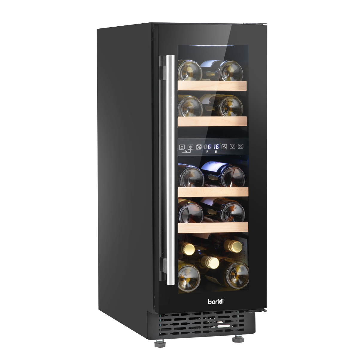 Baridi 17 Bottle Slim Wine Fridge & Cooler 30cm