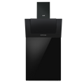 Baridi Angled Chimney Cooker Hood with Splashback 60cm, Black (DH210)