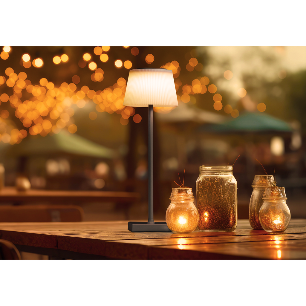 Dellonda Rechargeable Table Lamp, RGB Colours, Black (DH212)