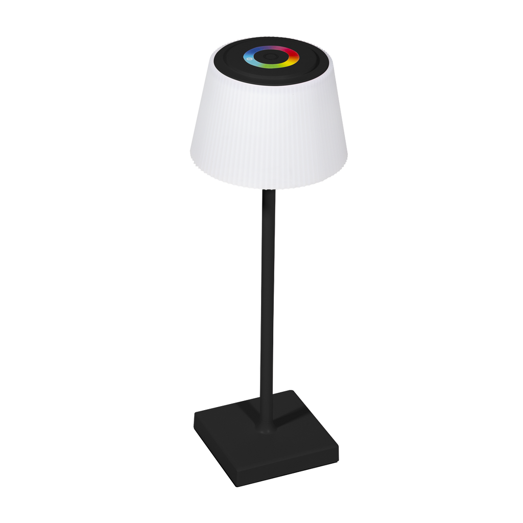 Dellonda Rechargeable Table Lamp, RGB Colours, Black (DH212)