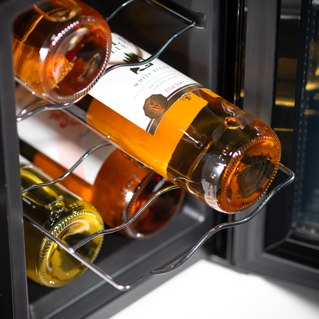 Baridi Wine Cooler Fridge, 6 Bottle, Black (DH217) (Factory Refurbished A)