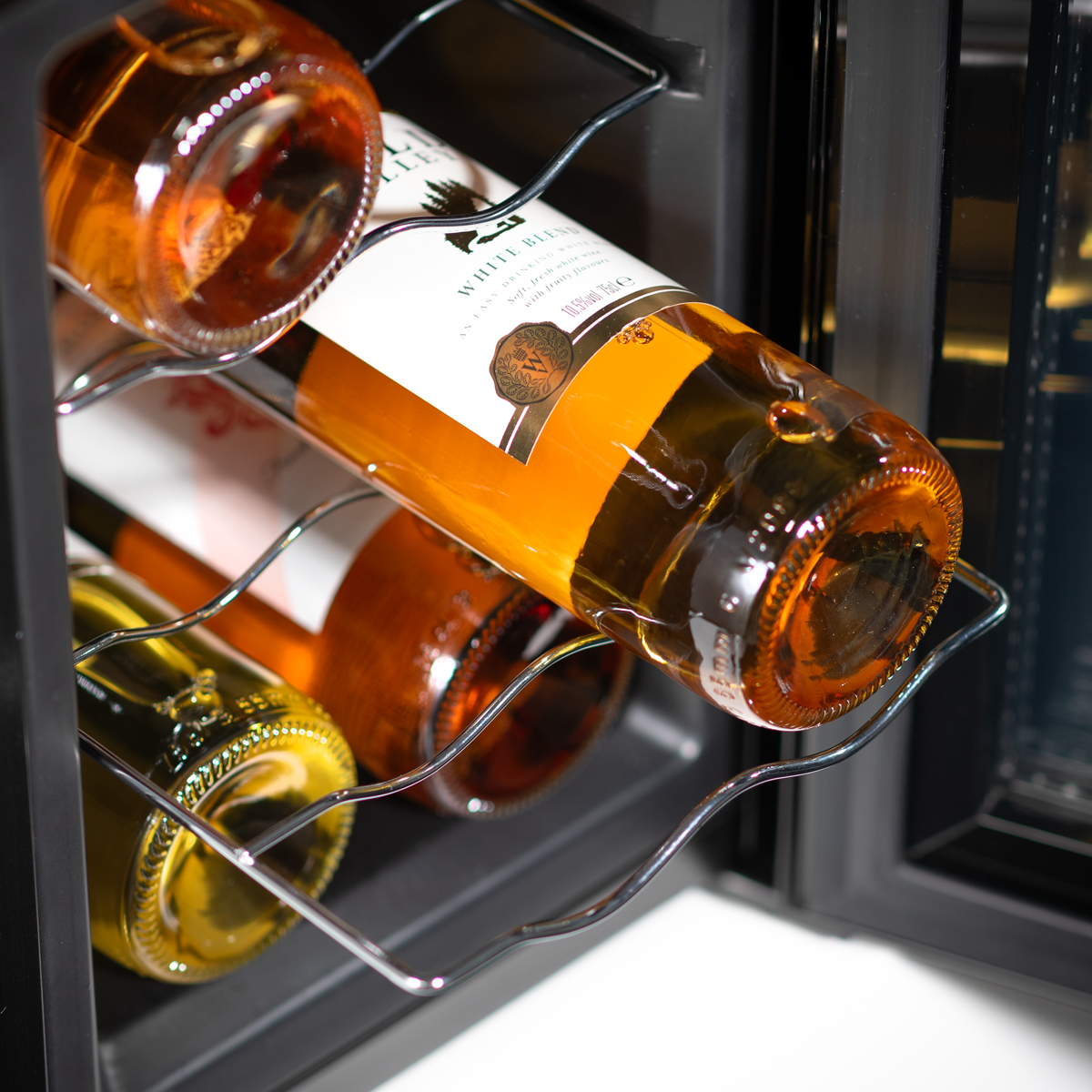 Baridi Wine Cooler Fridge, 6 Bottle, Black (DH217) (Factory Refurbished A)